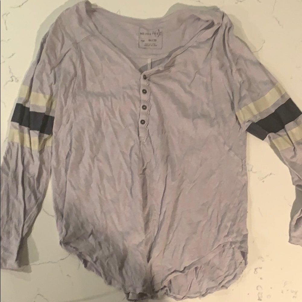 Free people oversized button up shirt